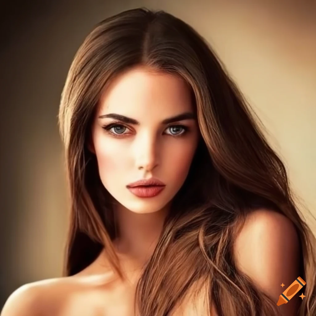 woman with spanish heritage, brown hair, brown eyes on Craiyon