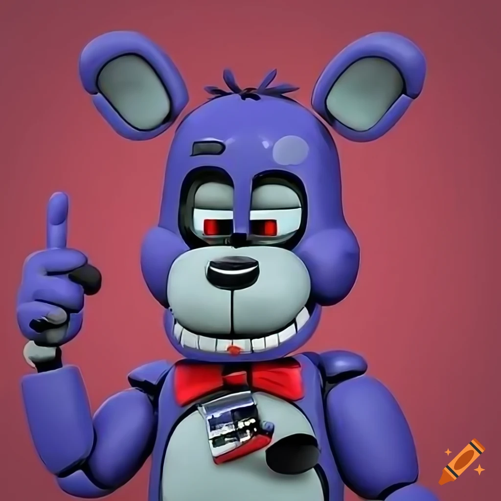 Bonnie animatronic from five nights at freddy's on Craiyon