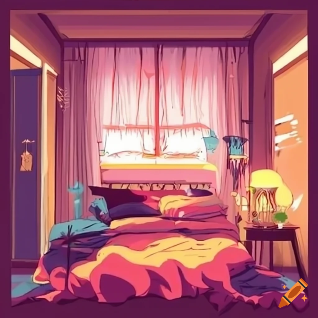 Anime bedroom 16:9 resolution