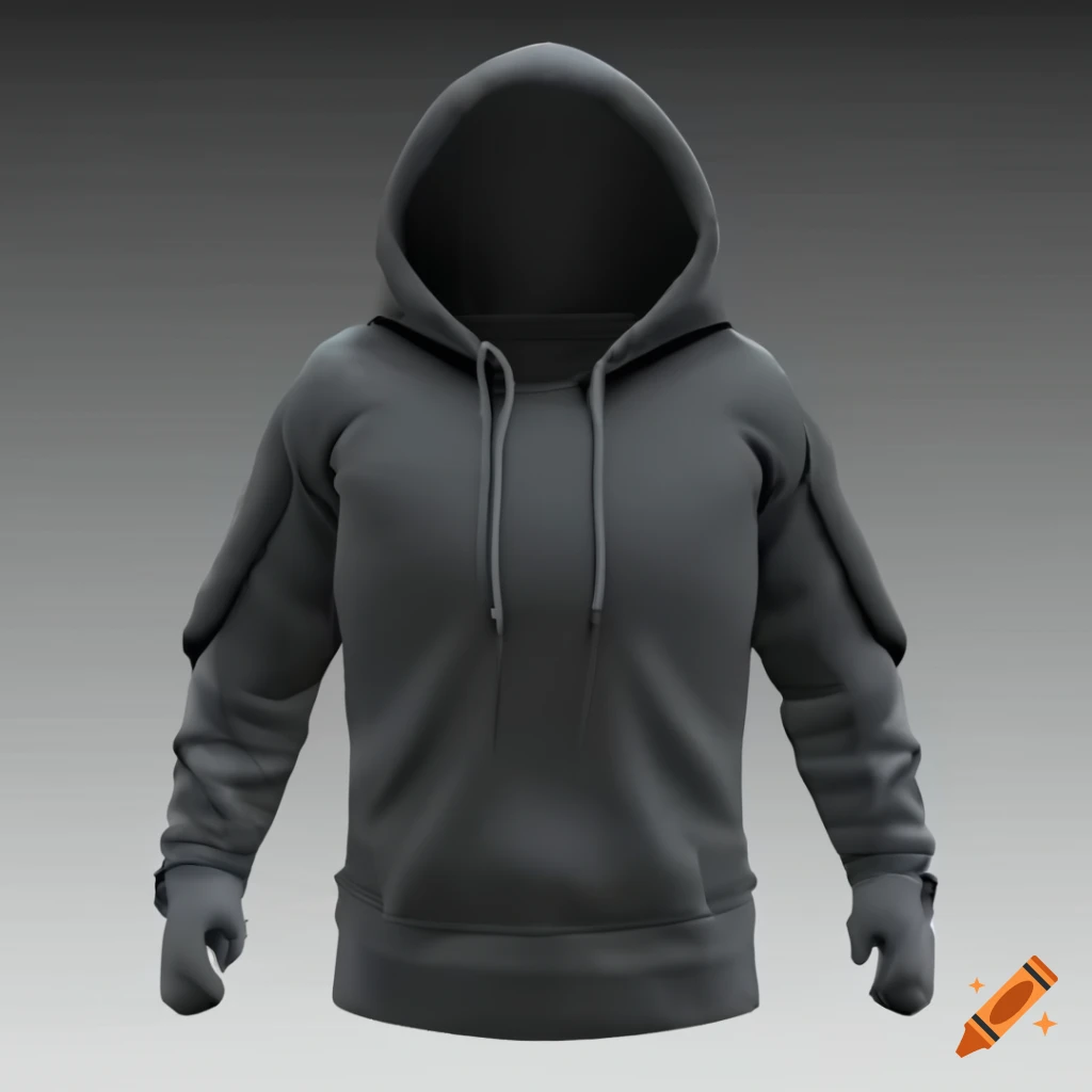 3d model of a hoodie on Craiyon