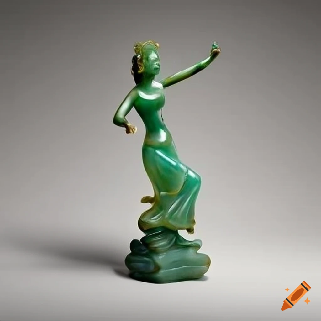 Jade statue female dancer