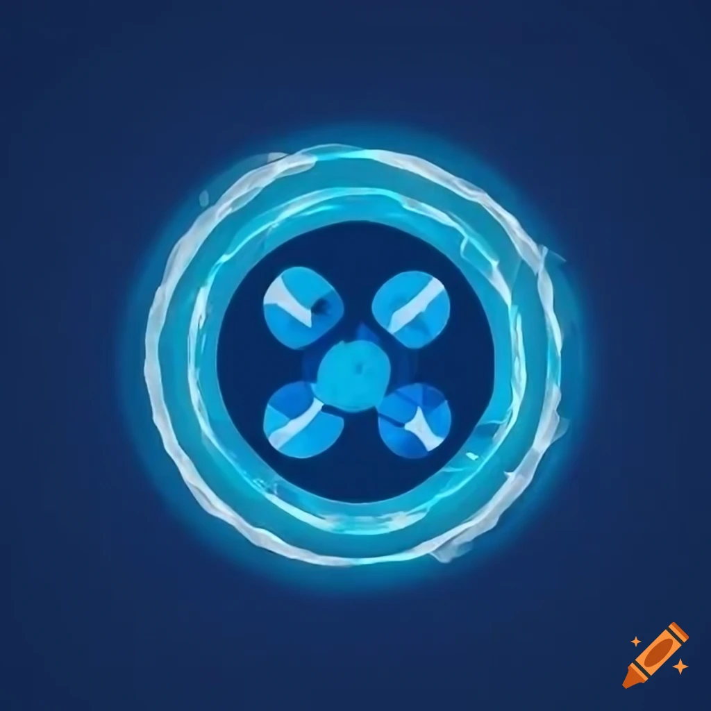 Forcefield circle blue health logo