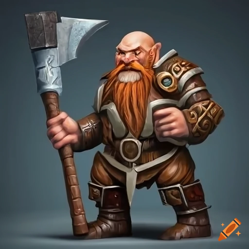 Dwarf holding axe