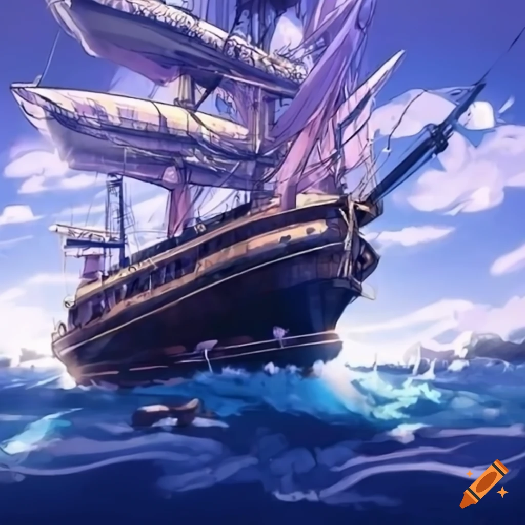 Anime pirates on a ship by Coolarts223 on DeviantArt
