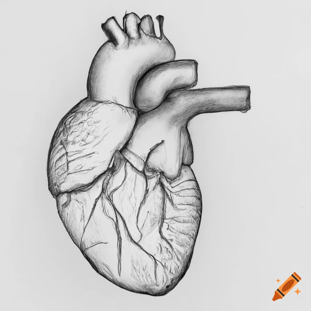 Pencil Drawing Anatomical Heart Stock Illustrations – 81 Pencil Drawing  Anatomical Heart Stock Illustrations, Vectors & Clipart - Dreamstime