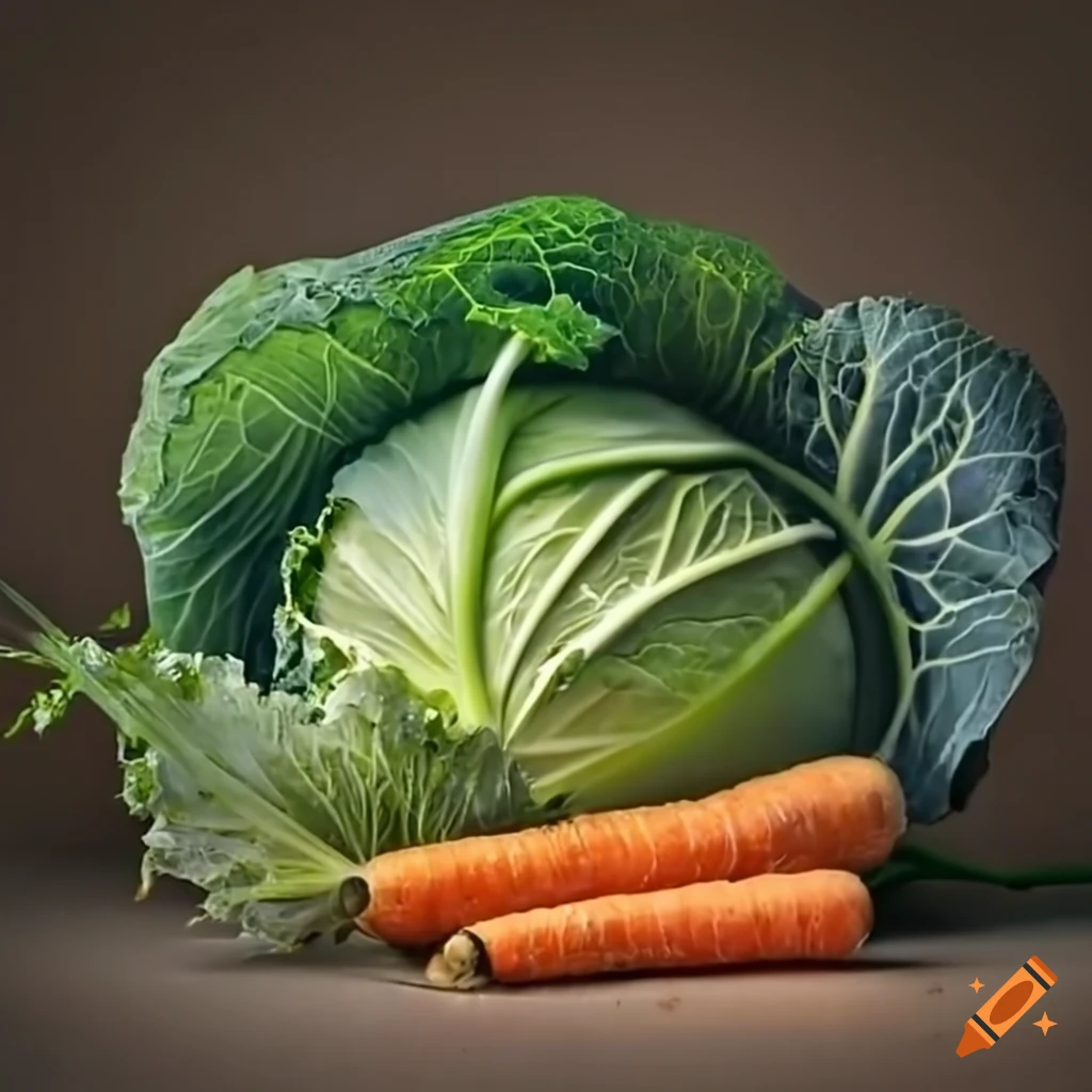 Carrots and cabbage on Craiyon