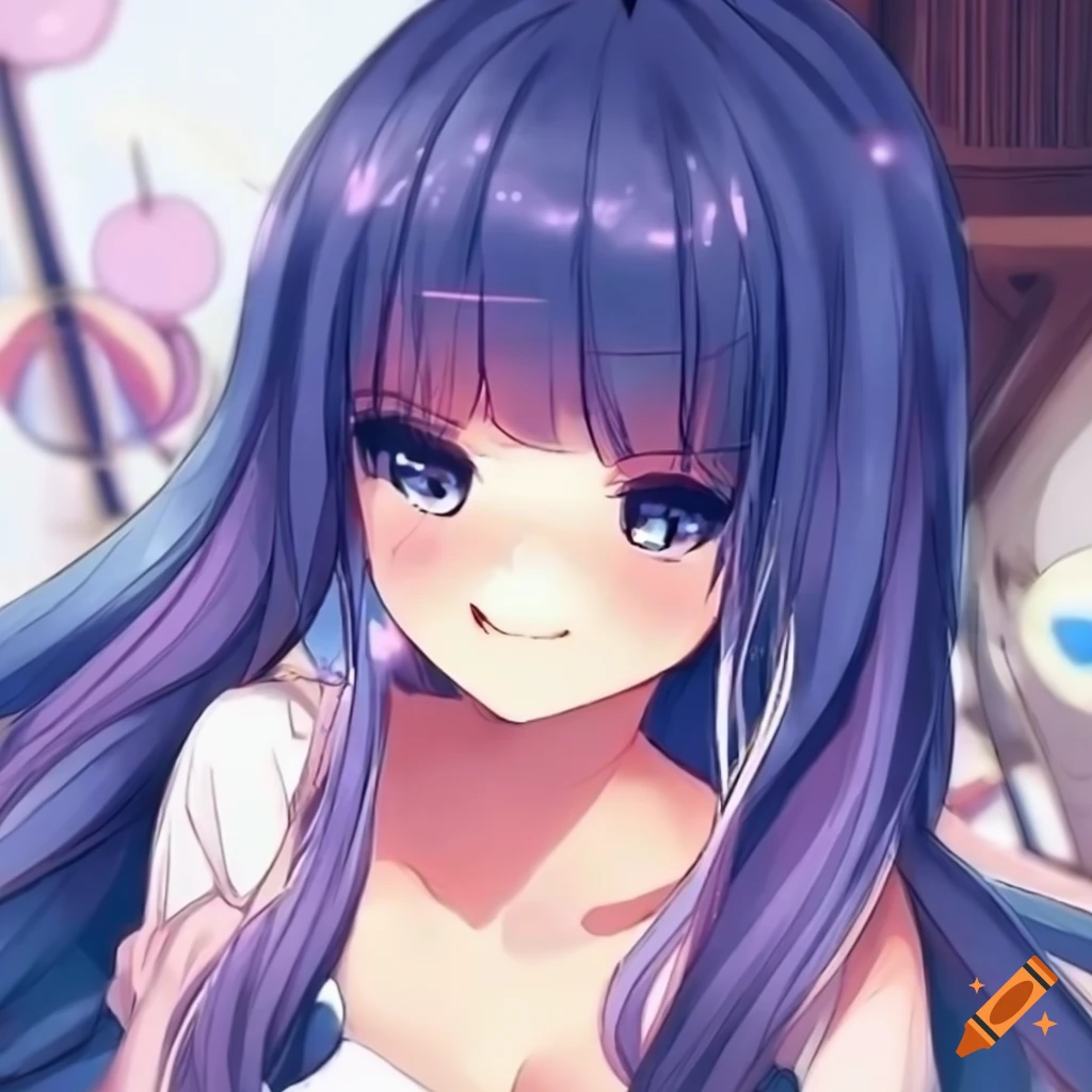 Cute anime girl face