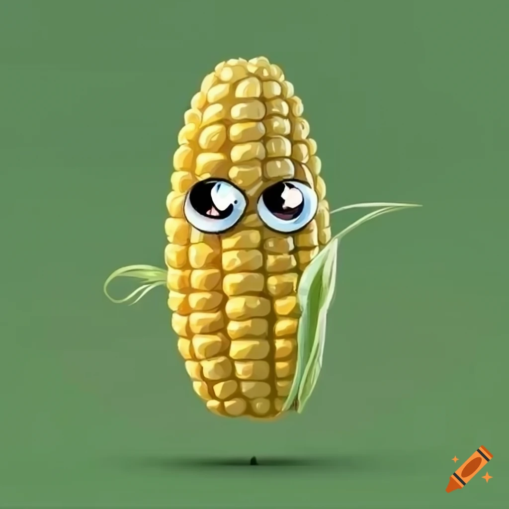 Animated Anime Character Eating Corn Cob Lapel Pin | eBay