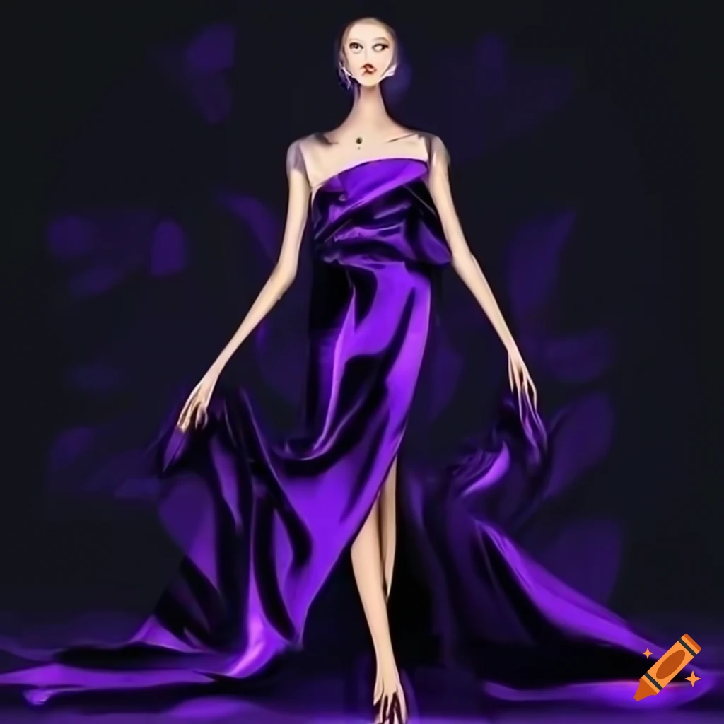 Make You Shine Dark Purple Satin Mermaid Maxi Dress | Вечерние платья,  Атласные платья, Платья