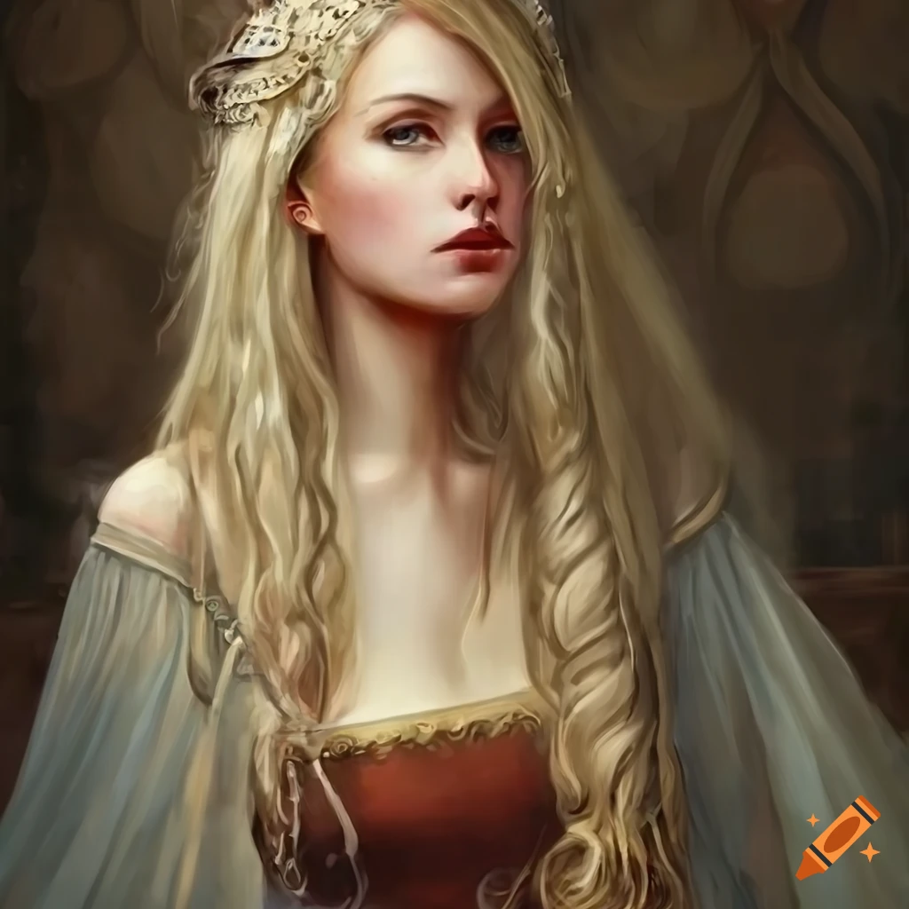 Blonde woman fantasy art