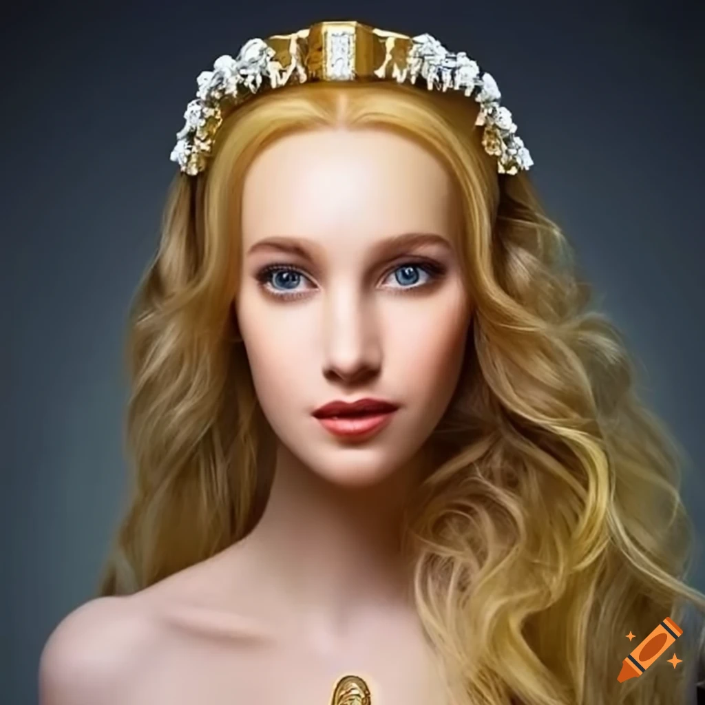 Beauty Queen Styled Hair in Light Brown Blonde