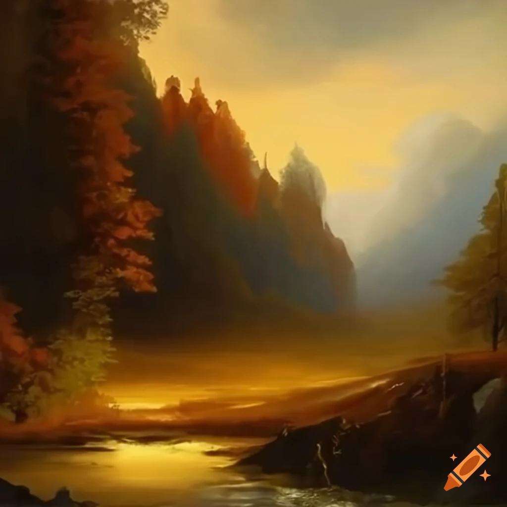High definition high quality landscape painting
