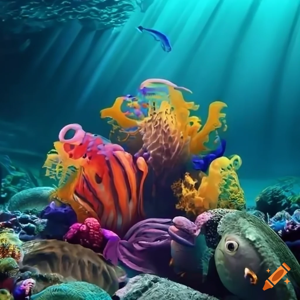 An underwater game full of vibrant colors and sea creatures