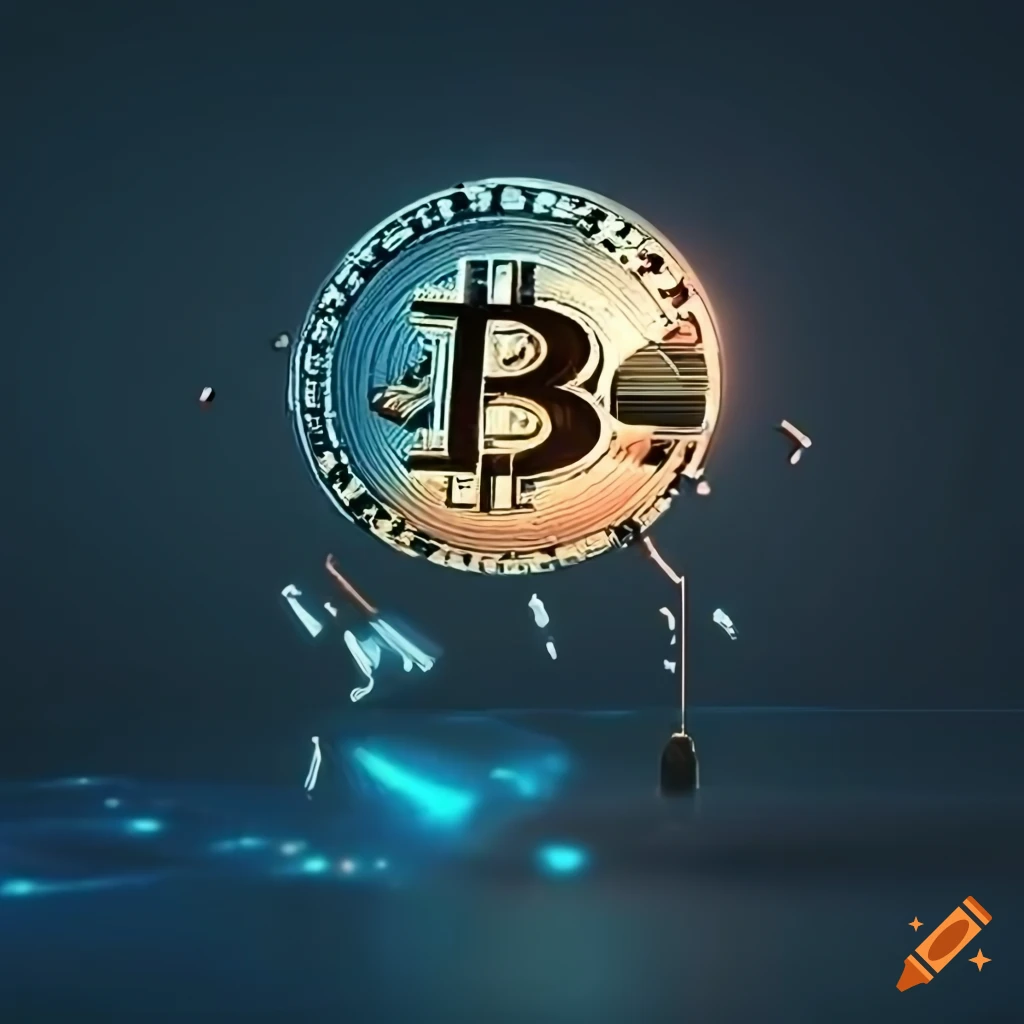 A captivating image showcasing the concept of earning crypto effortlessly  on Craiyon