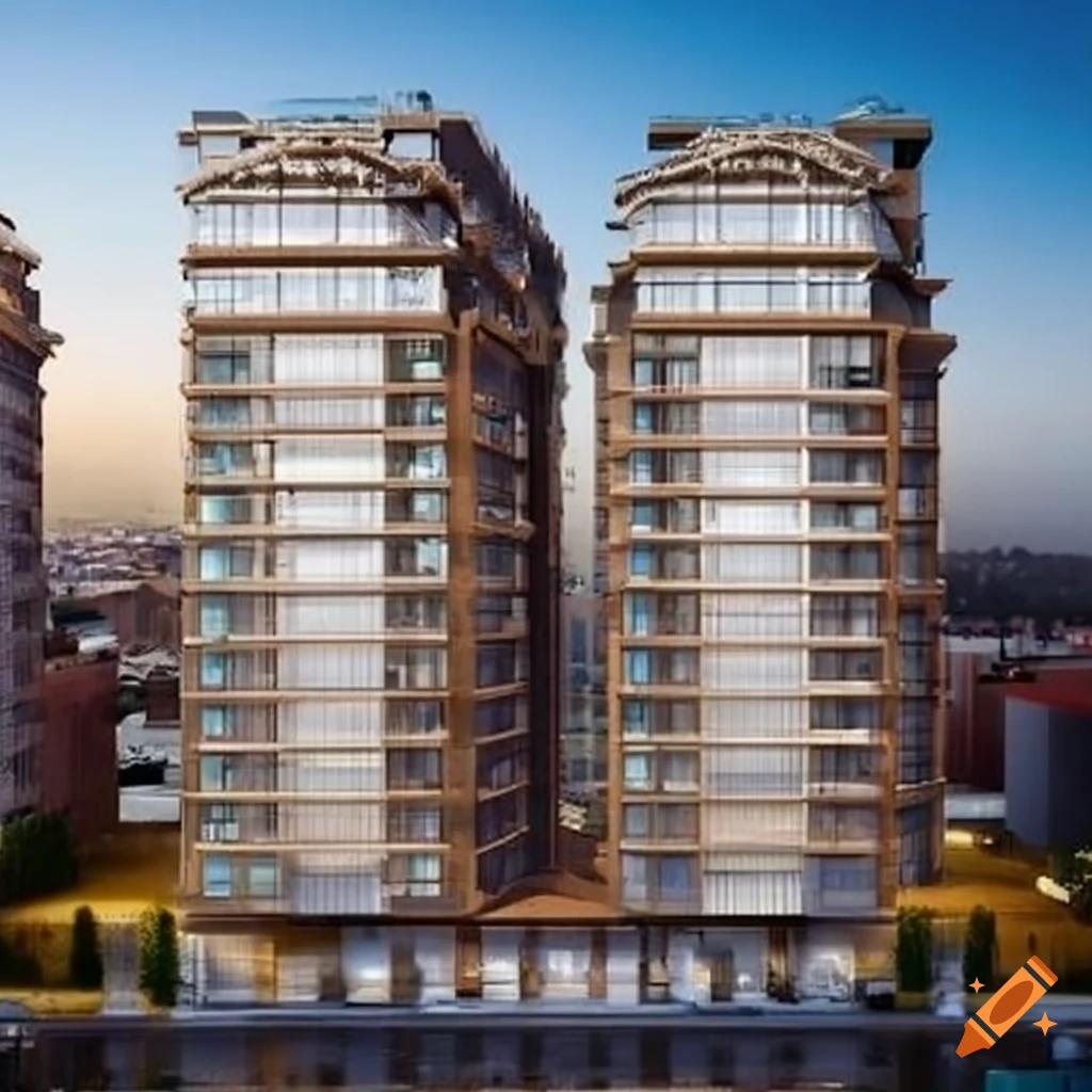 Luxury turkish residential building complex on Craiyon