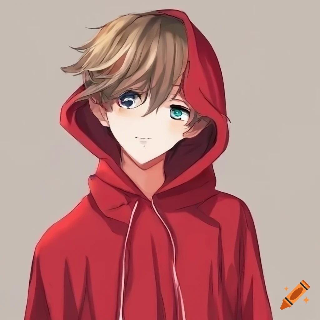 Download An anime boy wearing a bright blue hoodie with a captivating  smile. | Wallpapers.com