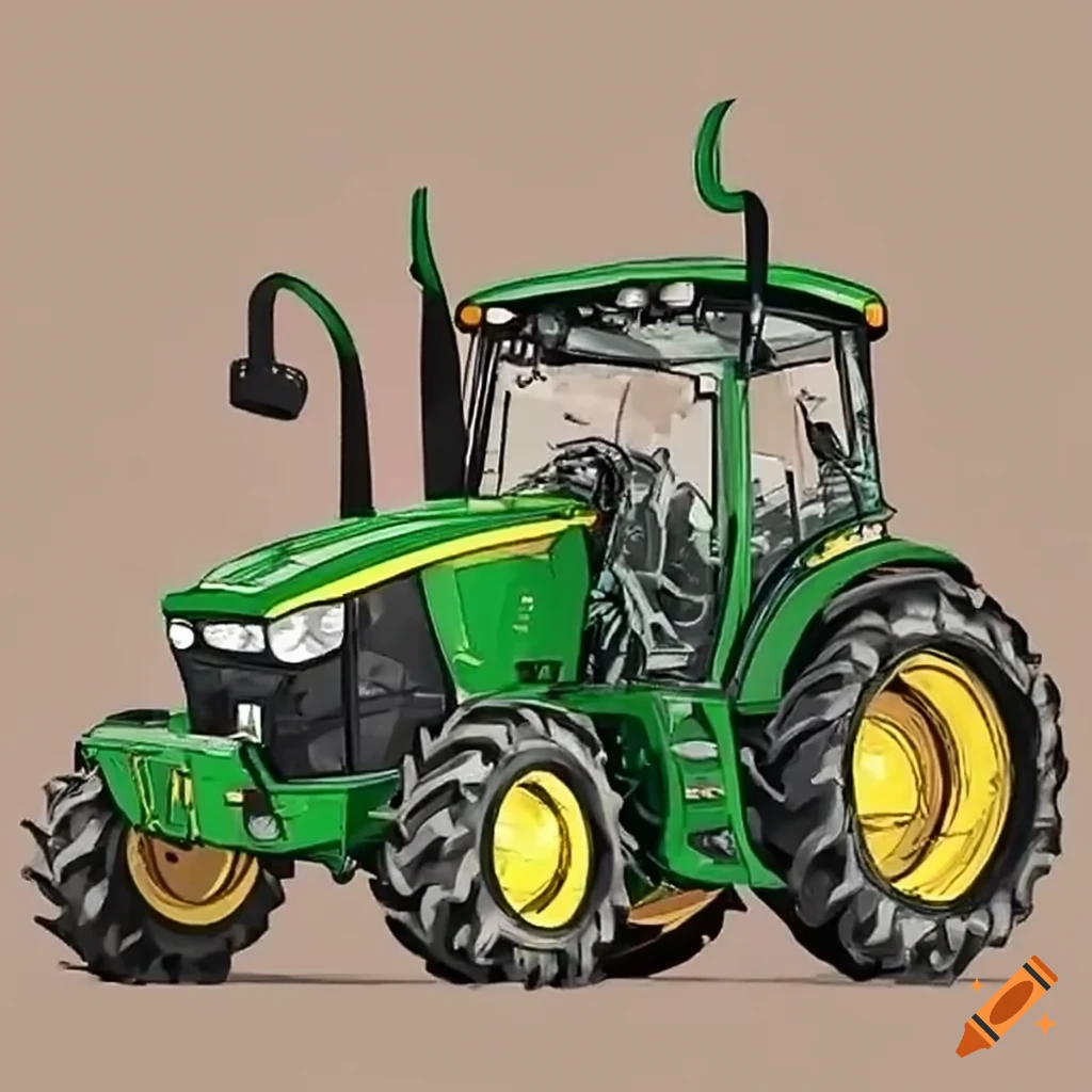 john deere tractors drawings