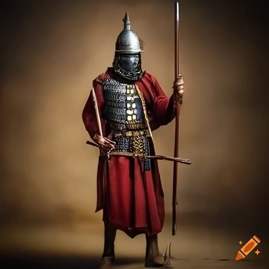 realistic cavalry soldier of Sassanid Empire