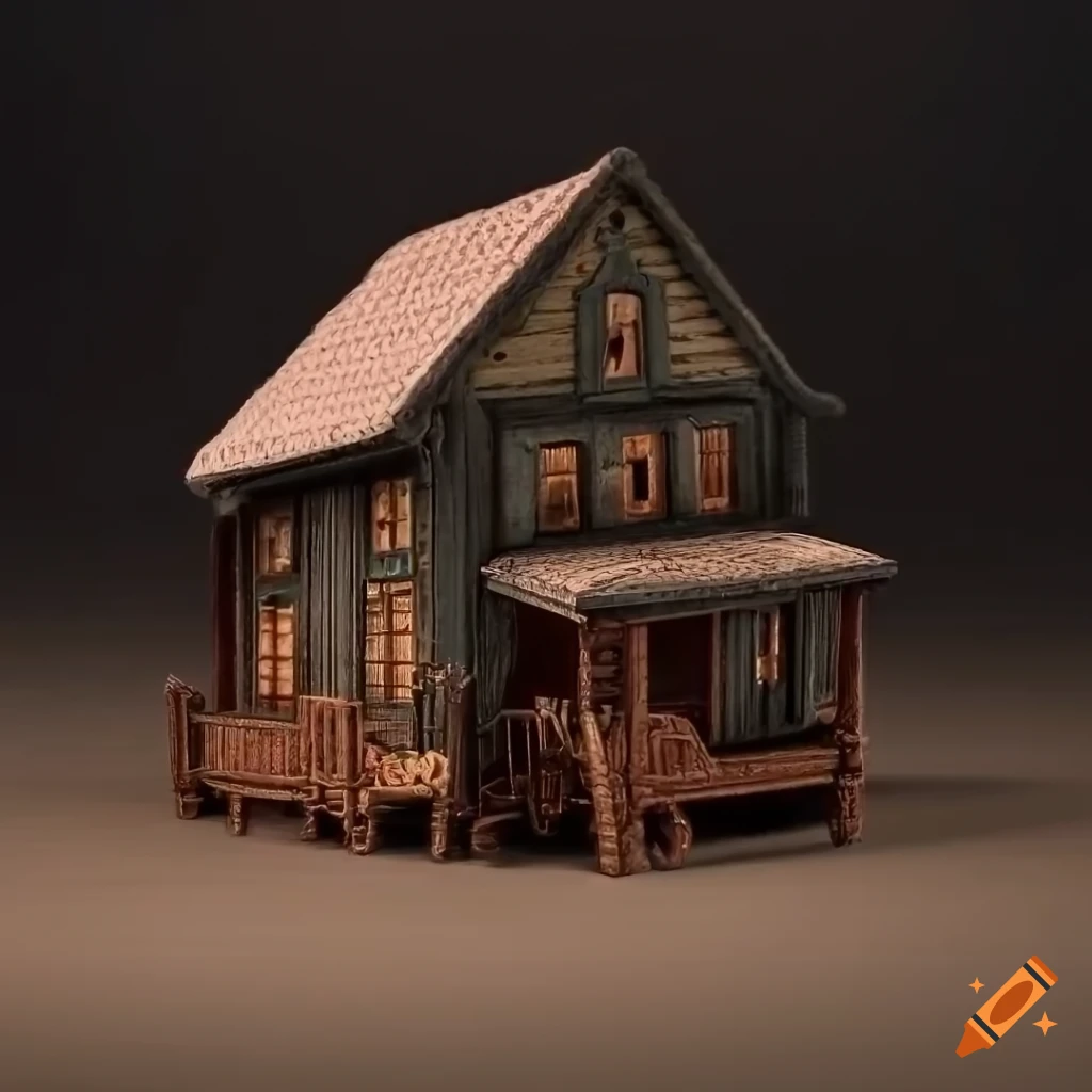 Old west town in amigurumi, photorealistic, ultra realistic, ultra ...