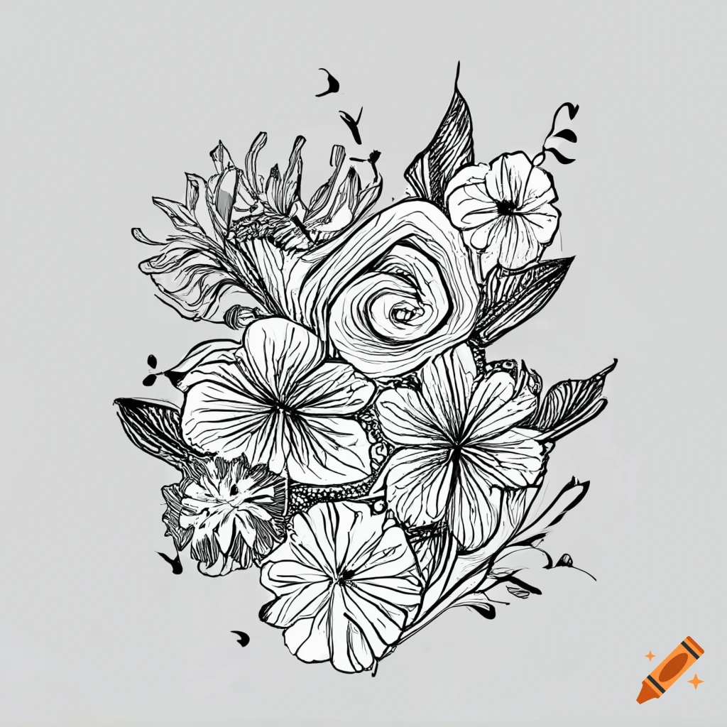 Flower Drawing Clip Art, PNG, 600x587px, Flower, Area, Blue, Drawing, Floral  Design Download Free