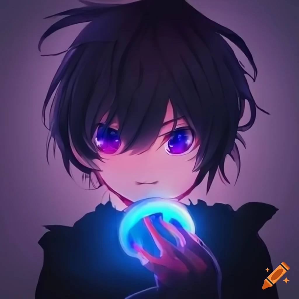 Download Cool Boy Anime With Glowing Eyes Wallpaper | Wallpapers.com