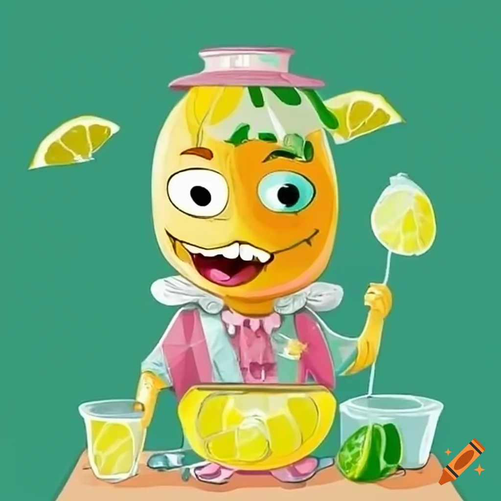 Lemonade louie the lemonade seller at a lemonade stand