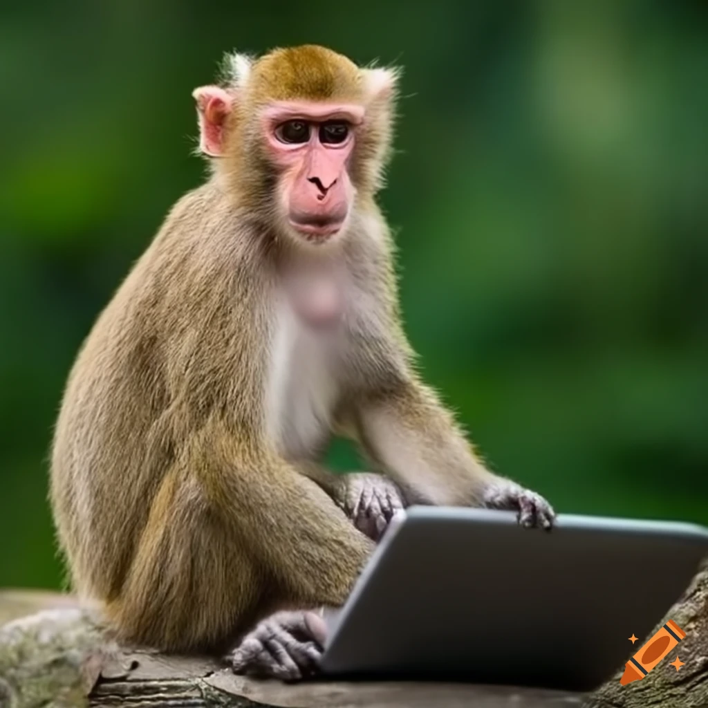 monkey laptop