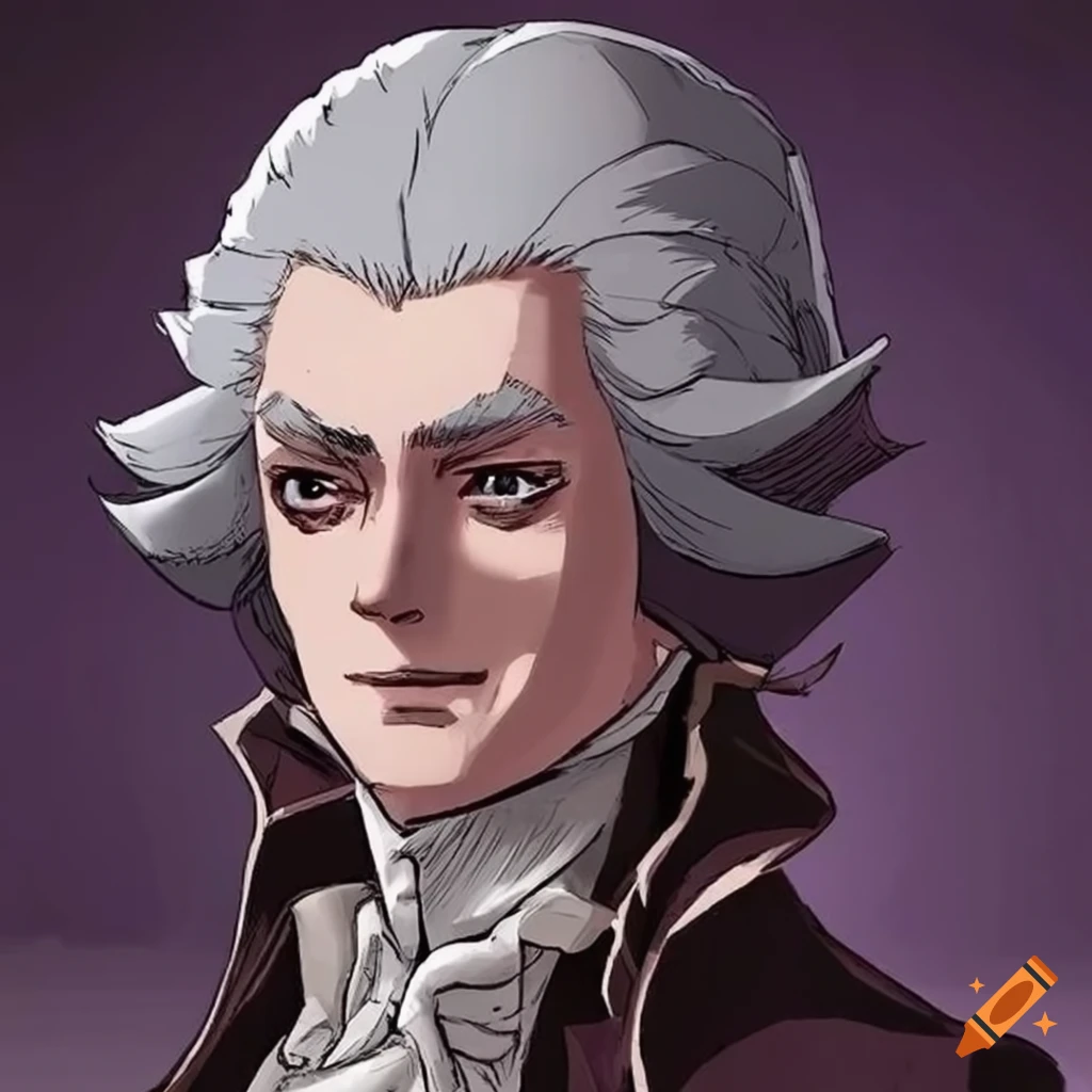 Maximilien robespierre in manga on Craiyon