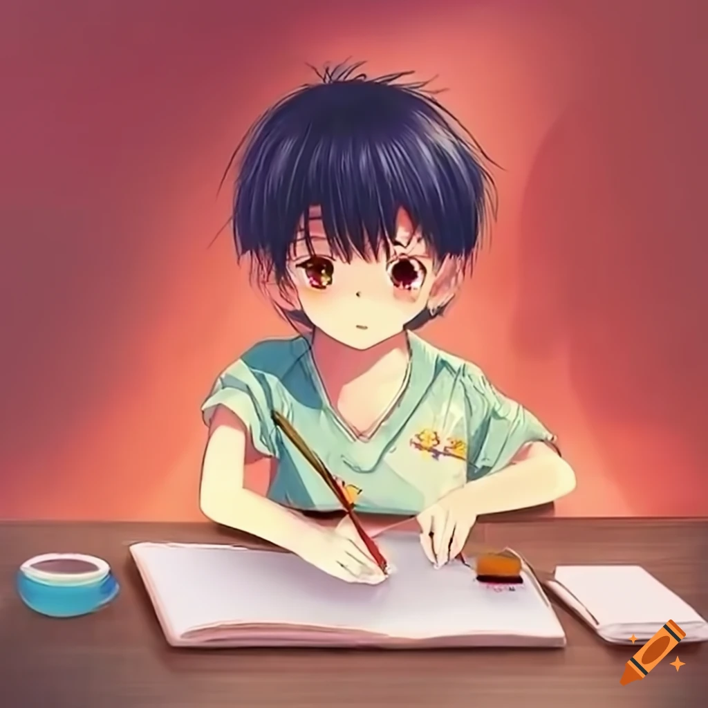 Lexica - A nerdy anime boy is planing his work on whiteboard with calendar  in a room full of gadgets, by makoto shinkai and ghibli studio, dramatic  l...