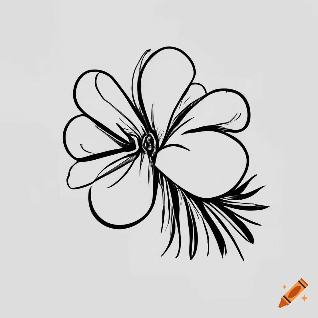 Easy Hibiscus Flower Drawing - Lemon8 Search