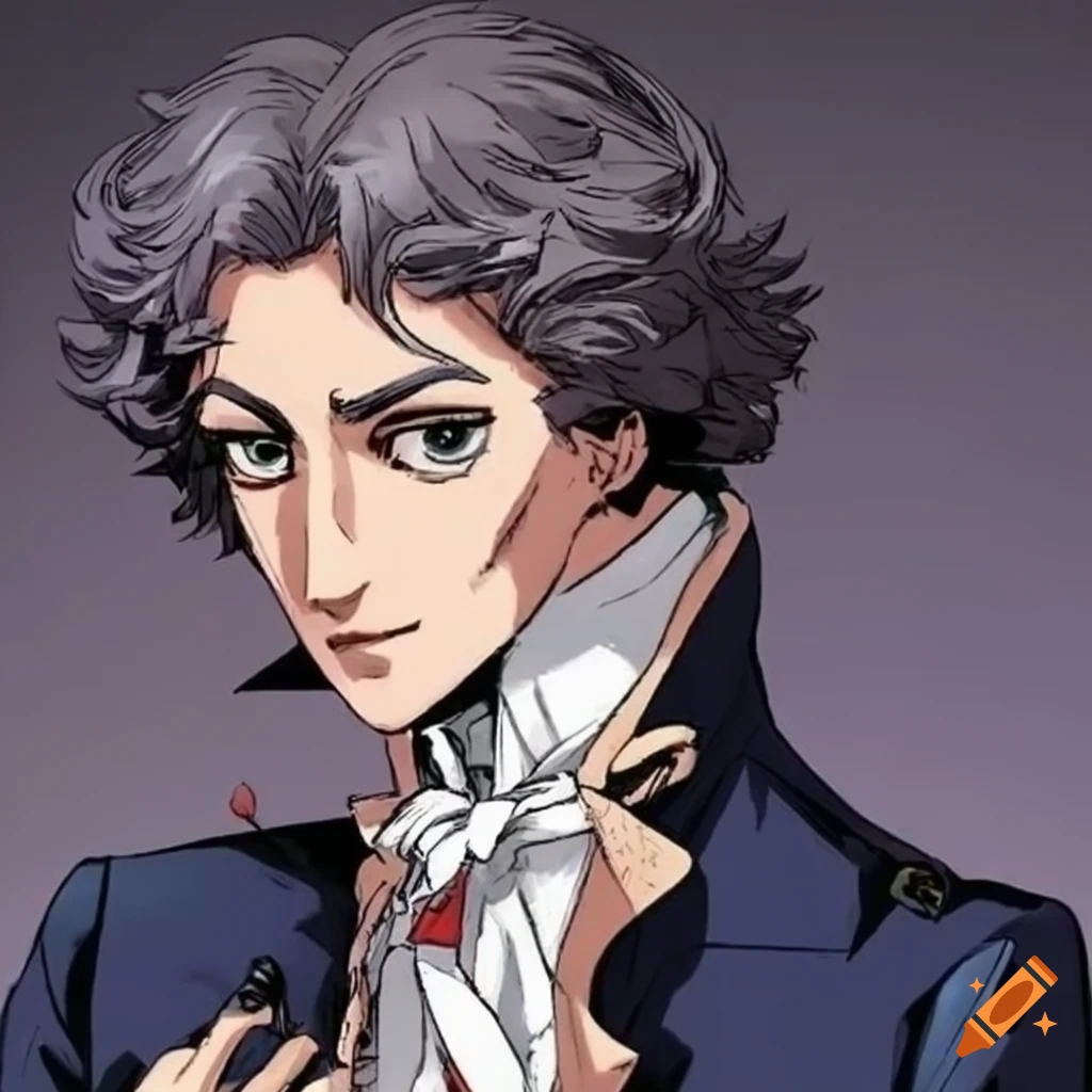 Maximilien robespierre in manga on Craiyon