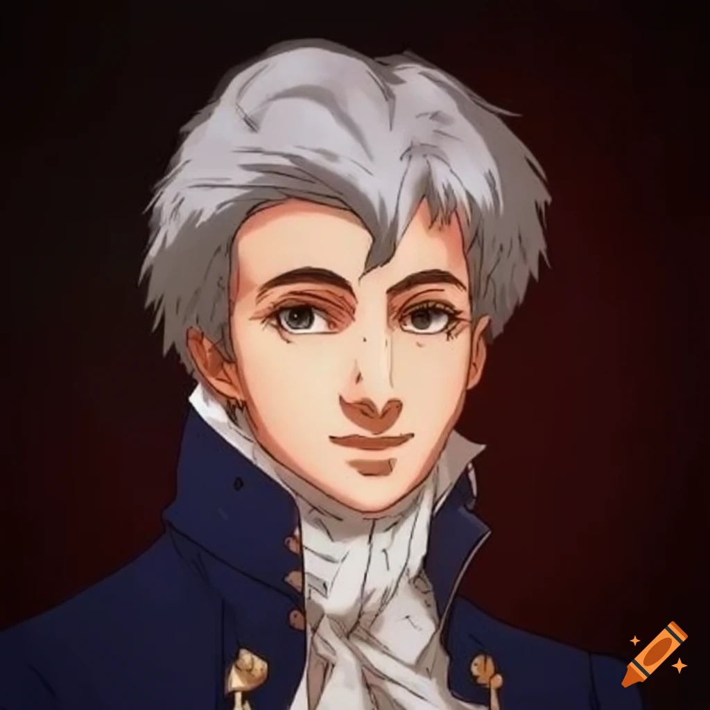 Maximilien robespierre in manga on Craiyon