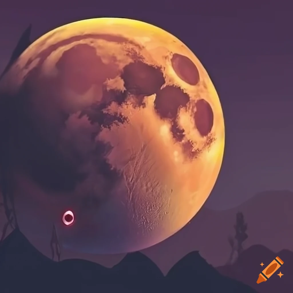 Moon fall on Craiyon