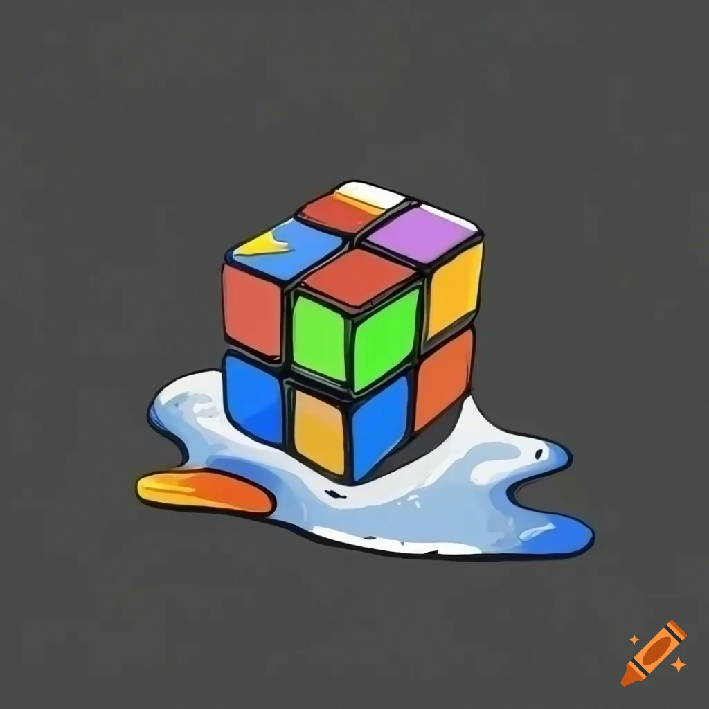 Drawing Floating Rubik's Cube - How to Draw 3D Rubik's Cube - Trick Art on  Paper - YouTube