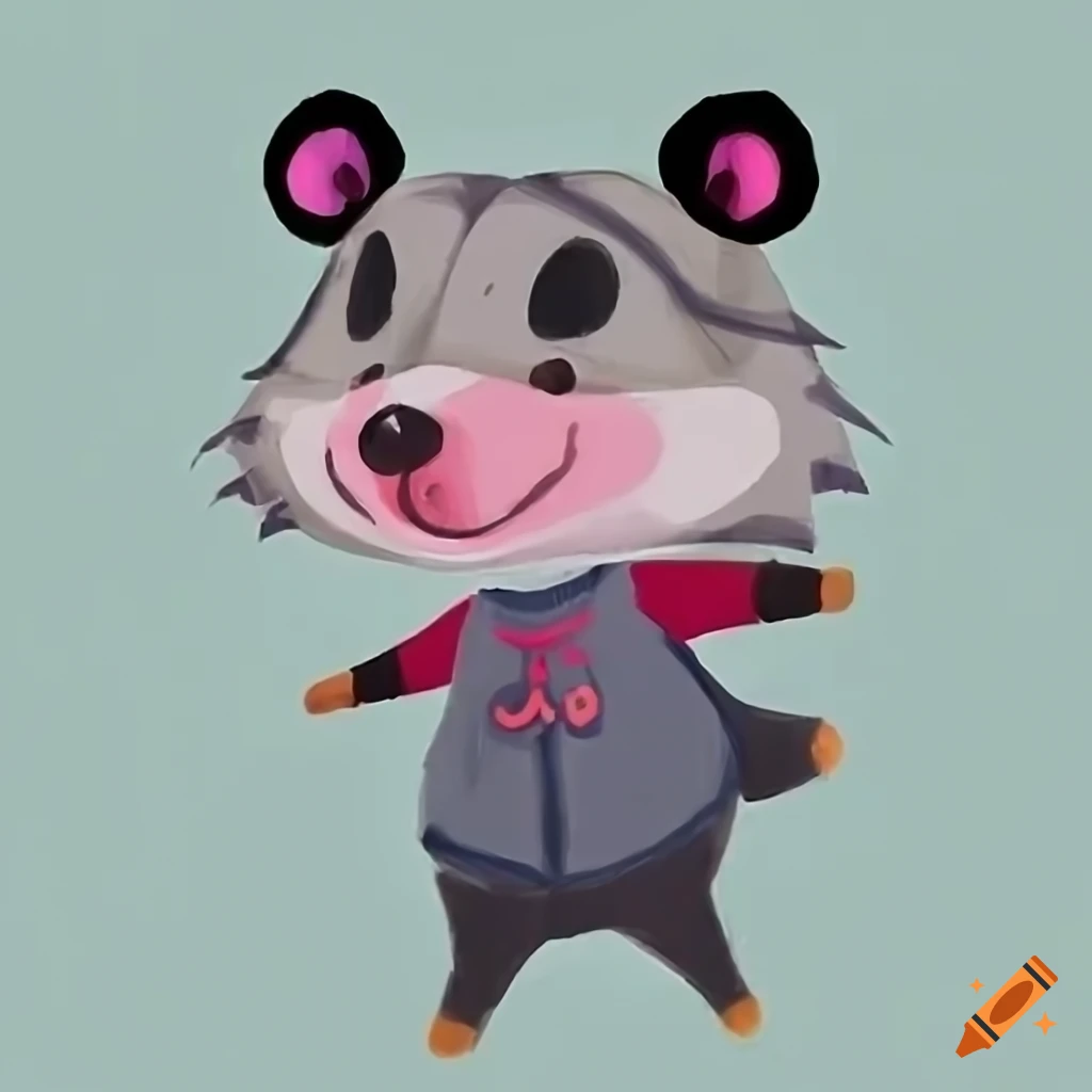 Possum villager from animal crossing