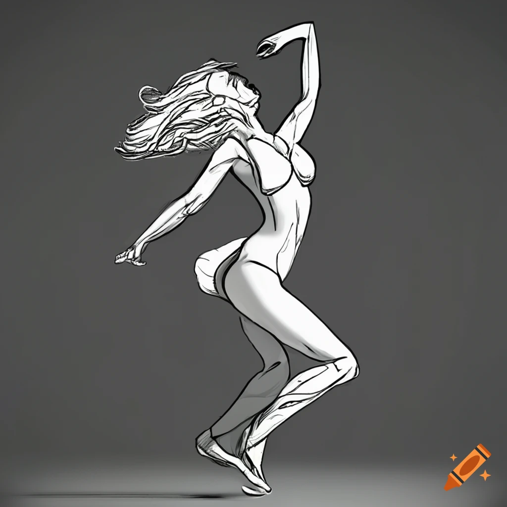 Female figure drawing, Dynamic poses Drawing, figure drawing