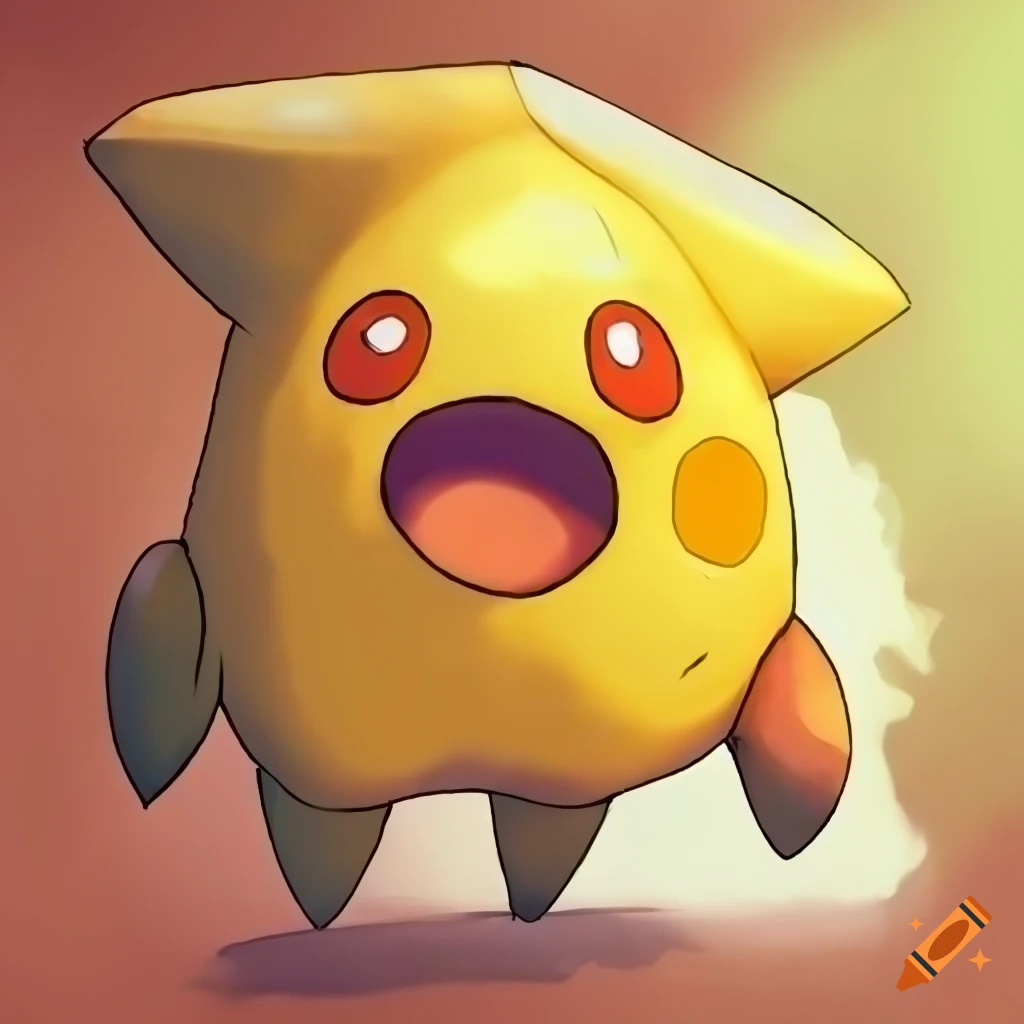 Cheese pokemon, evolution on Craiyon