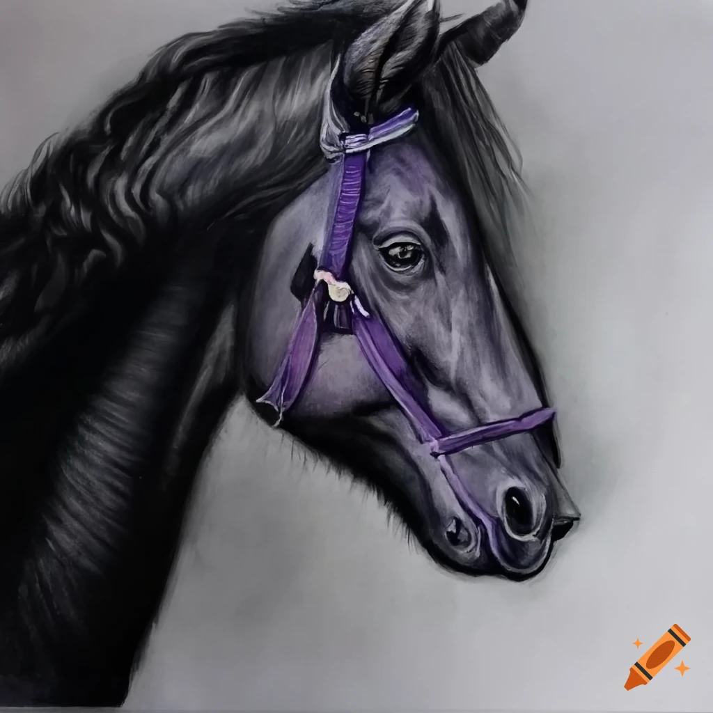 Brown Horse Painting by Manoj Gangurde