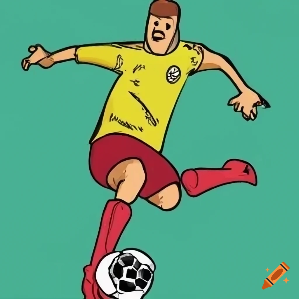 Football sketch for your design Royalty Free Vector Image