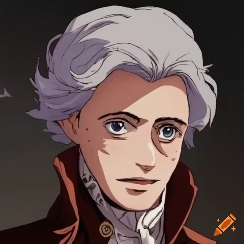 Maximilien robespierre in manga on Craiyon