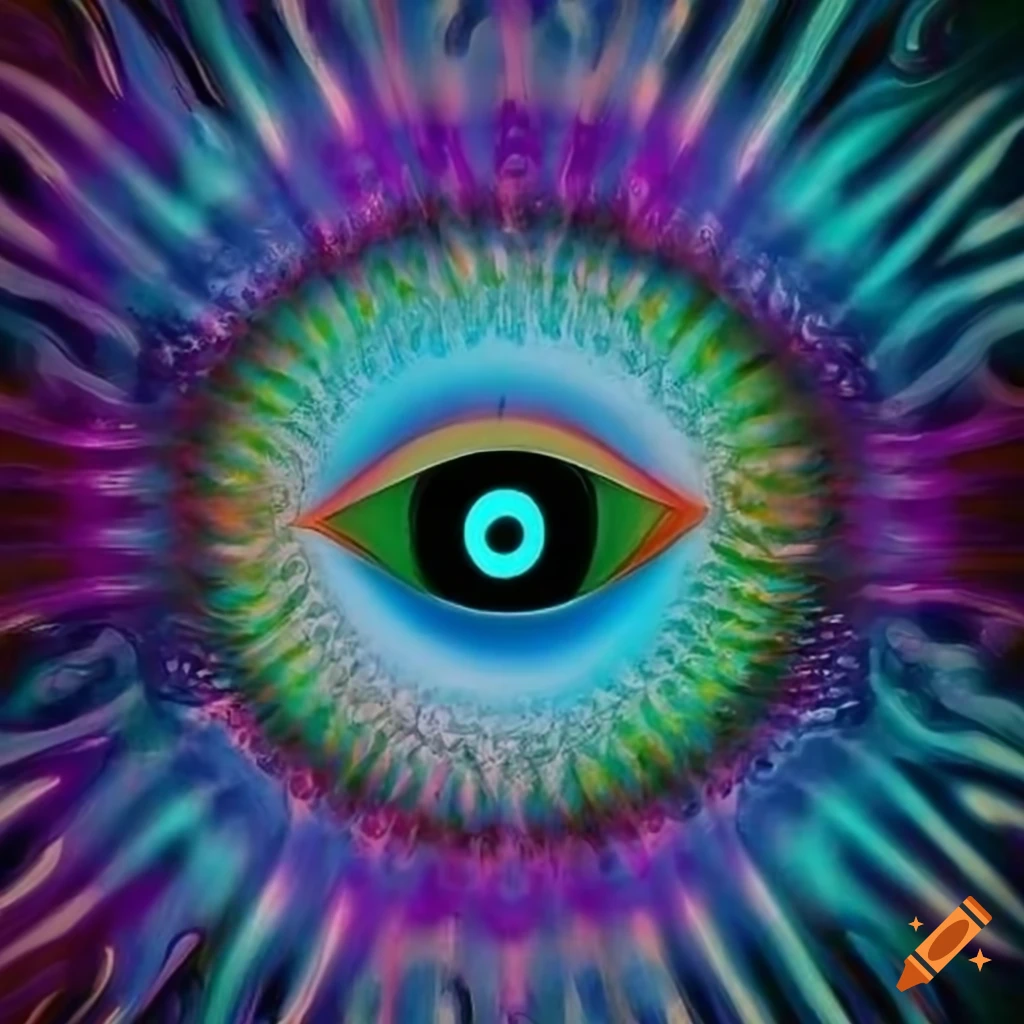 Abstract allseeing eye