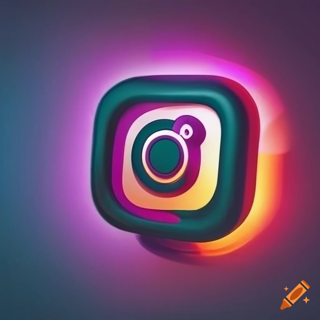 Instagram Logo 3d Vector, HD Png Download - kindpng