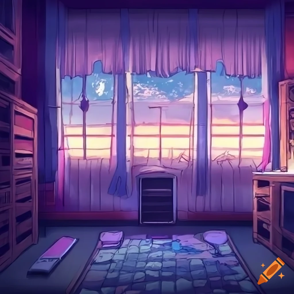 4k Animated Lofi Bedroom Background Cozy Anime Style Mermaid Room Vtuber  Background Twitch Overlay Seamless Loop - Etsy