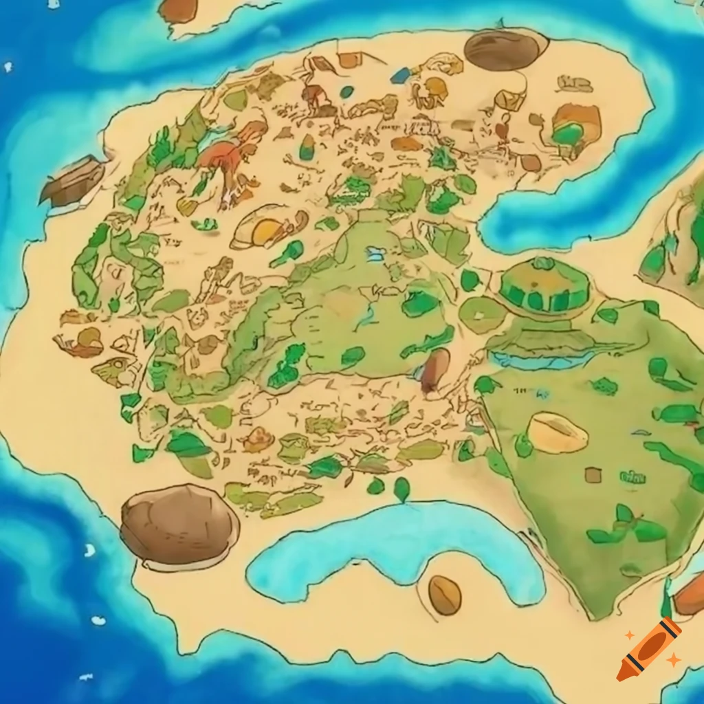 Map of egypt based pokemon region