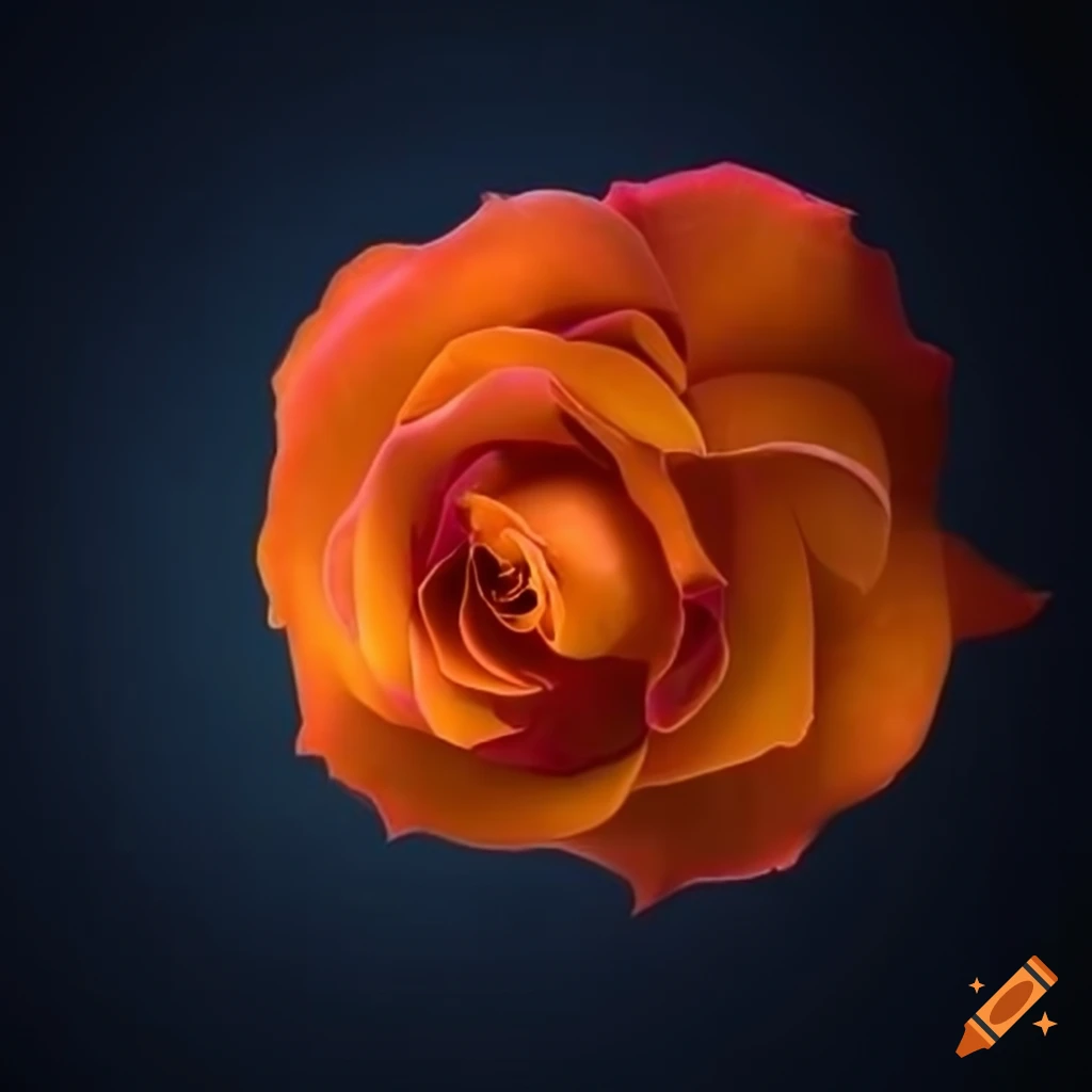 Fantasy orange roses