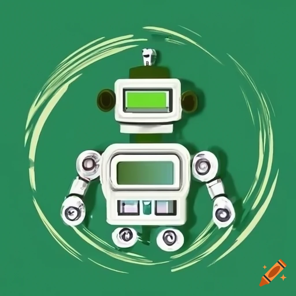 Computer Logo Using Robort Environmental robot logo made with computers