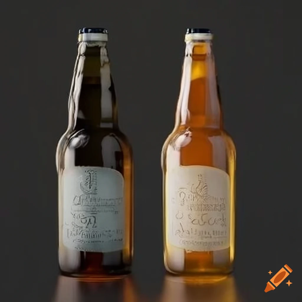 A label for a beer named "gut beer", with the slogan "from my gut to yours" on Craiyon