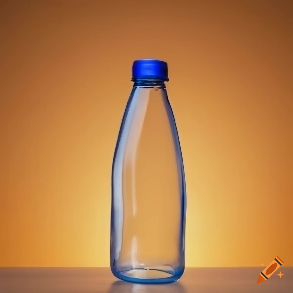Empty water bottle, highly detailed, photo, golden hour