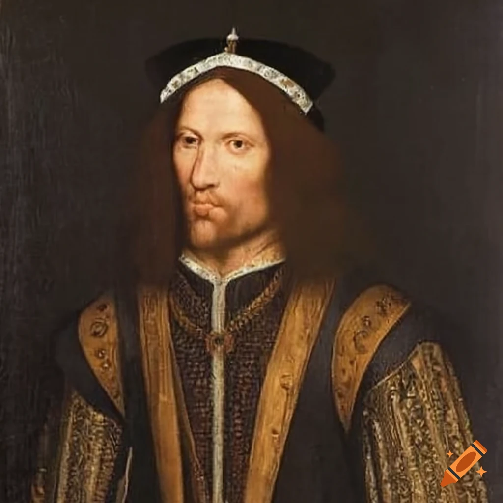 Royal portrait of aragorn from lord of the rings, tudor era, 1572 oil ...