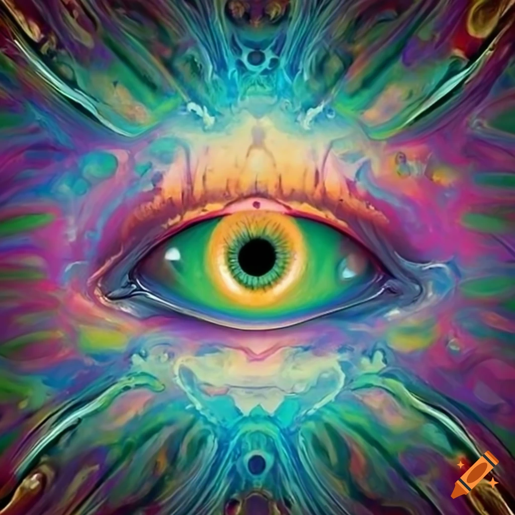 Abstract all-seeing eye